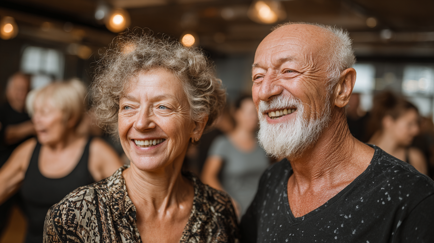 Активні люди віком 55+ займаються фітнесом